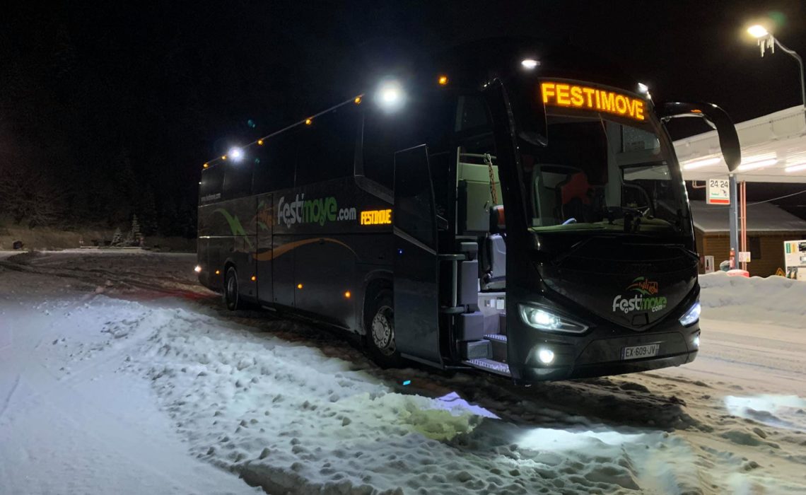 Autocar pour les sports d’hiver